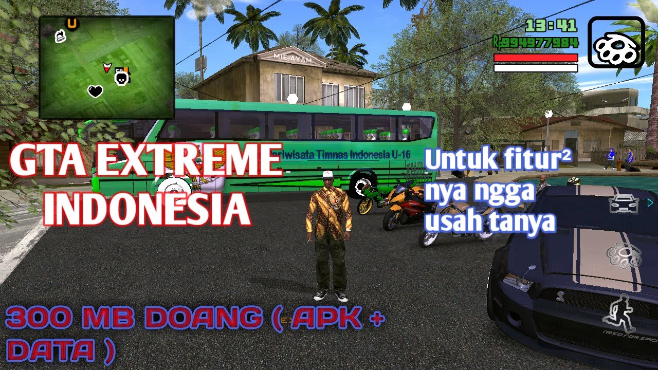 GTA EXTREME INDONESIA ANDROID 300 MB DOANG YouTube