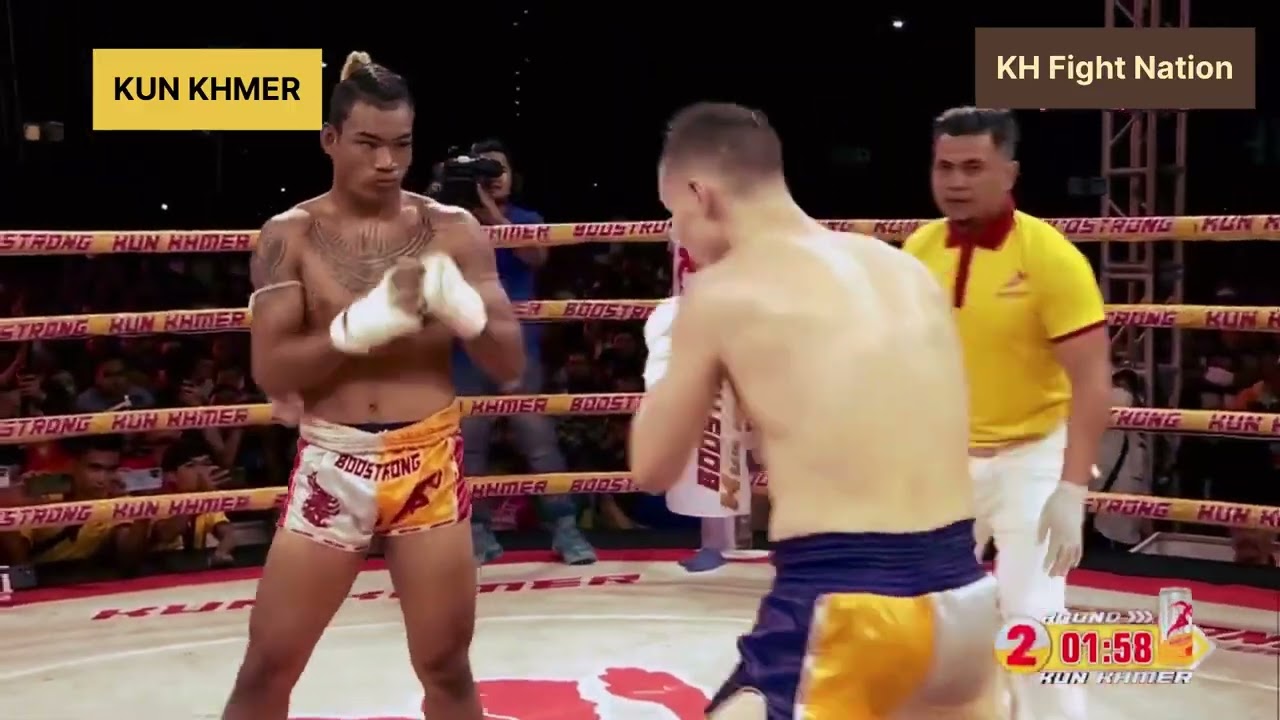 Захватывающая битва Кун Кхмер Амборс Чхао (Сырая пряжа) | Тхоун Тхеара 🇰🇭VS🇷🇺 Александр Скворцов