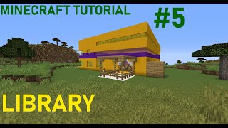 Minecraft Building tutorial - Library