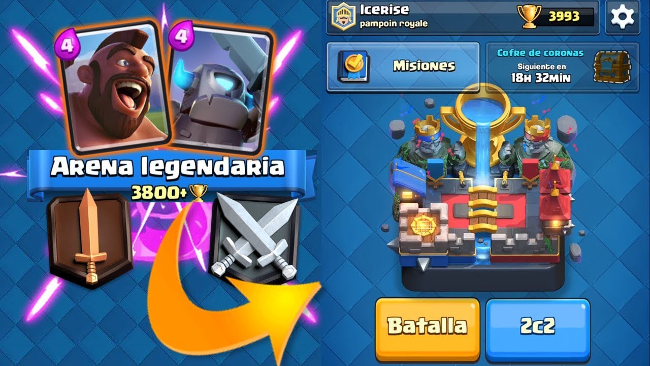 EL MEJOR MAZO PARA SUBIR A ARENA 12 / ARENA LEGENDARIA !! | Clash