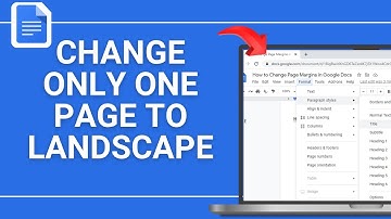 How to Change Only One Page of Google Docs to Landscape