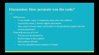 PHYS 2211 Lab 5 - Object collision Profile