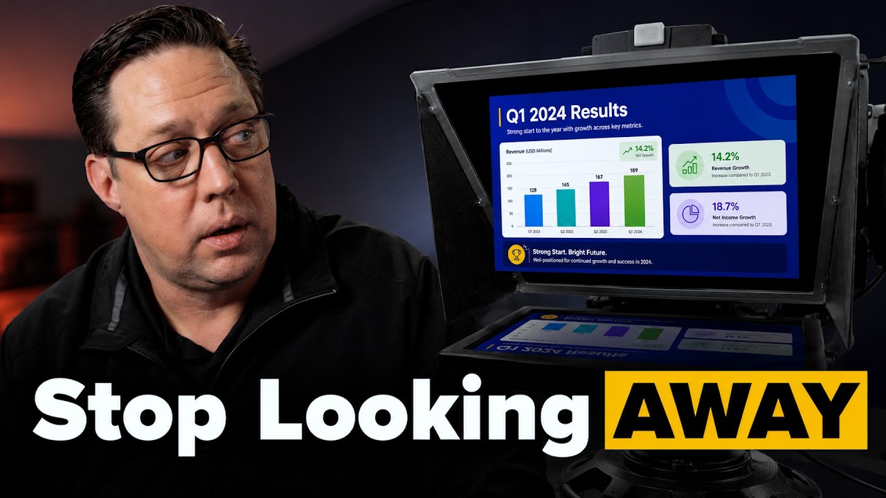Presenting with Slides?  Stop Looking Off Camera