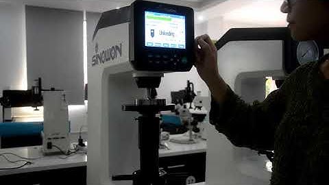 DigiRock DR3 Touch Screen Digital Rockwell Hardness Tester Demonstration Video