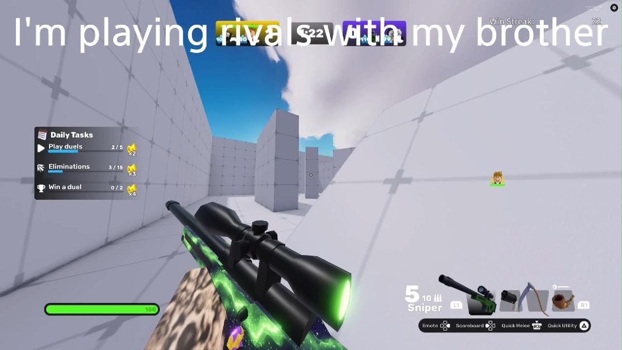 I'm playing rivals with my brother