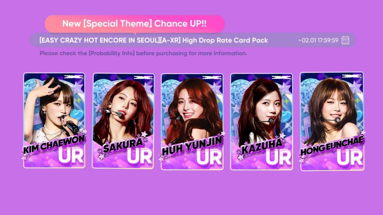 Spending 4200 gems on LE SSERAFIM Special Theme! [Rhythm Hive]