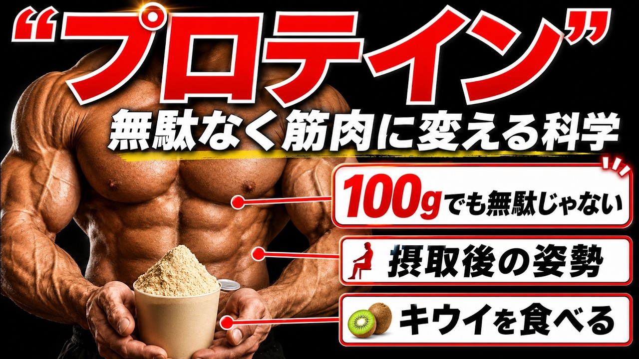 【筋トレ科学】プロテインを無駄なく筋肉に変える科学的手法7選 ~たんぱく質の最先端~