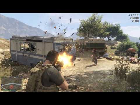 GTA 5 - Meth Lab Trailer Shootout + Ten Star Escape