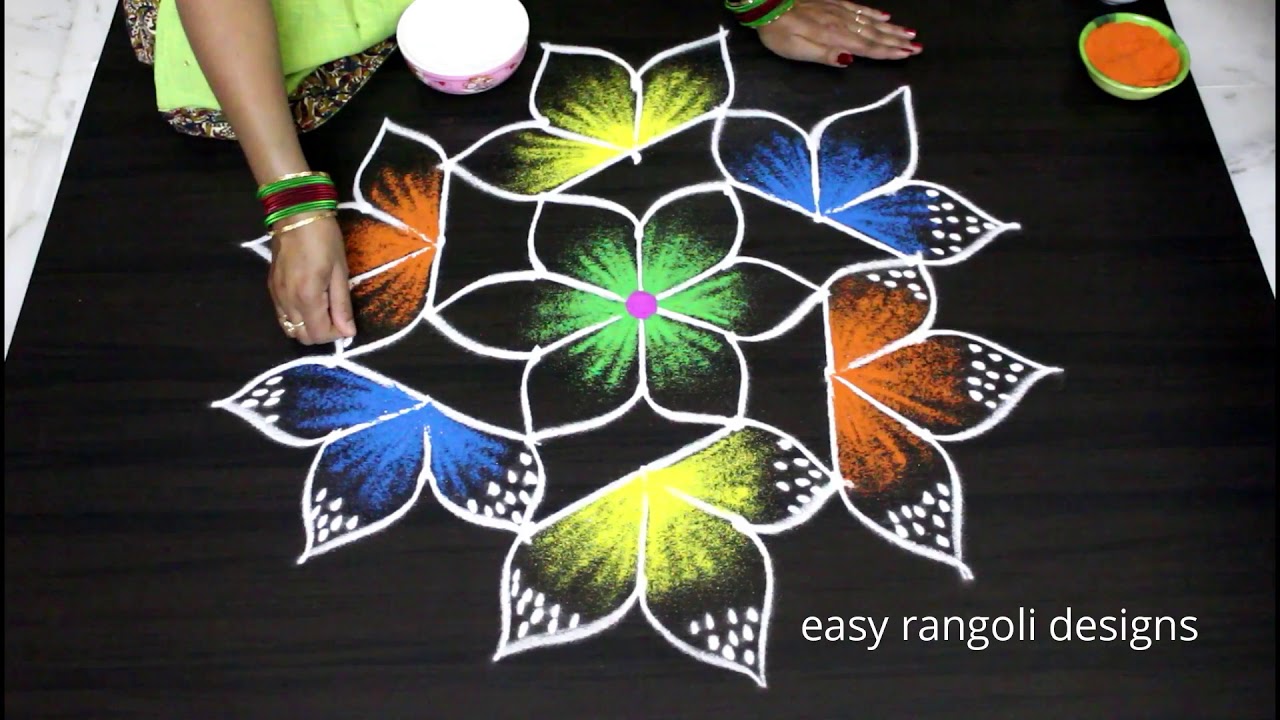 Sankranthi special 7x4 dots muggulu || Pongal kolam designs with ...
