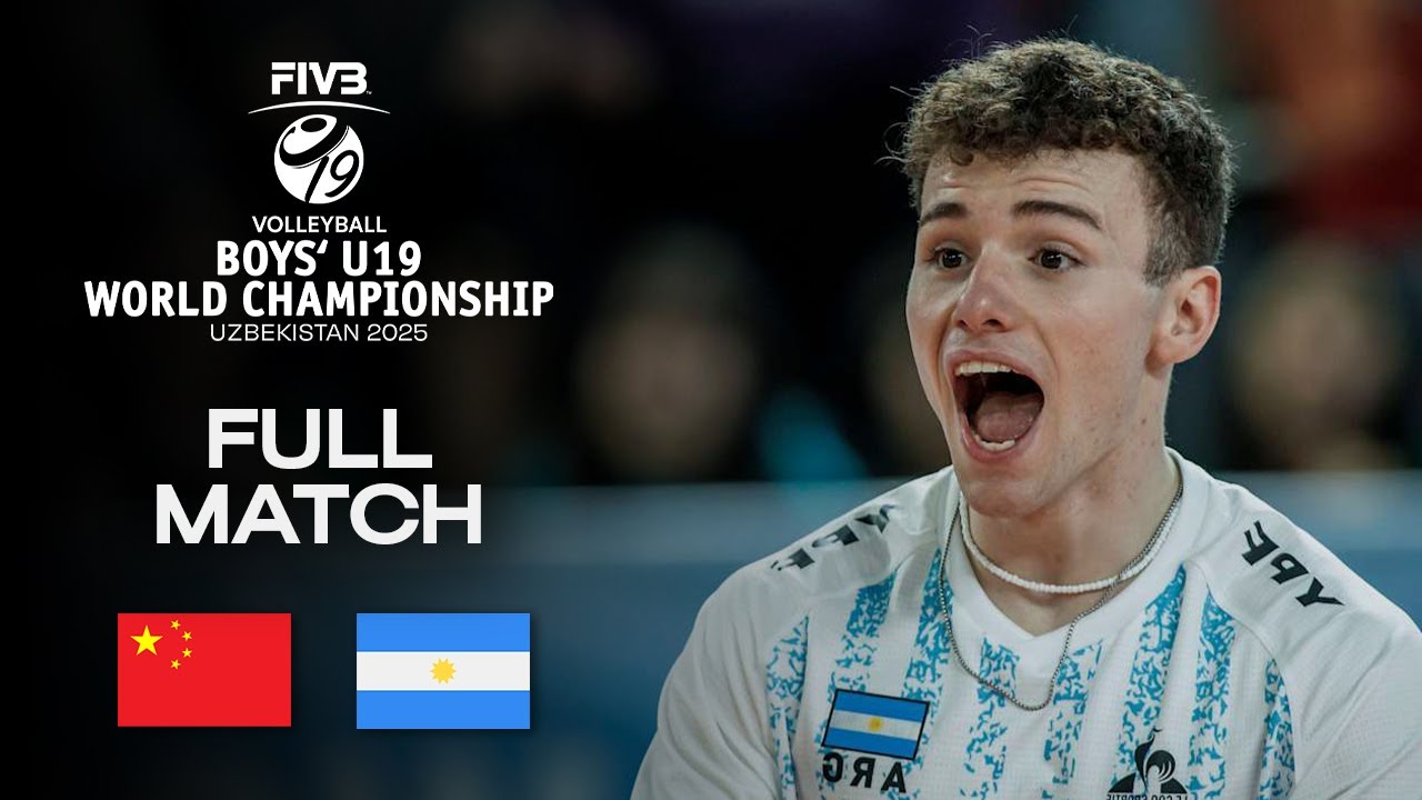 China vs. Argentina - Classification 13-16 | Boys' U19 World Champs 2025 - Full Match