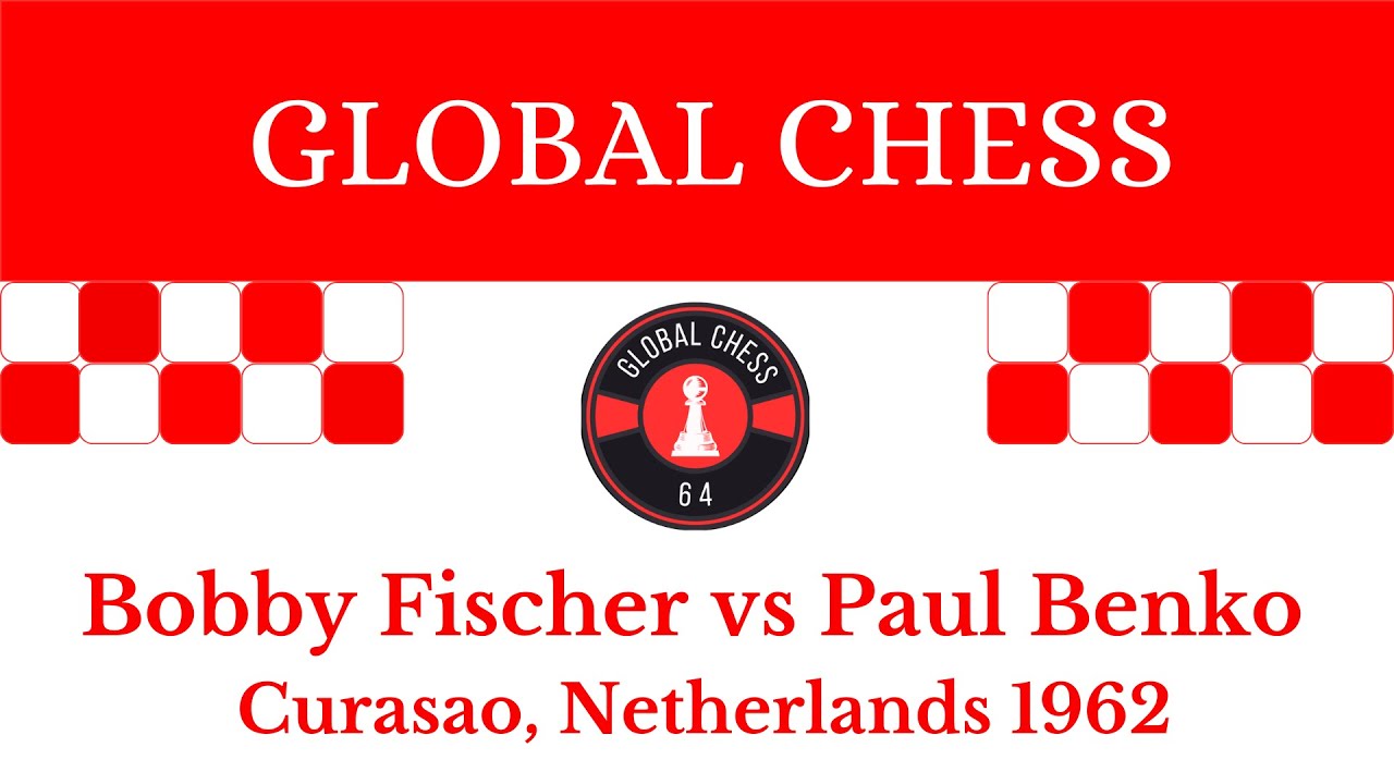 Bobby Fischer vs Paul Benko. Curasao, Netherlands 1962