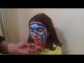 Captain America Face Painting Tutorial by Onalee Rivera