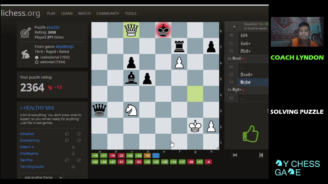 SOLVING PUZZLE IN LICHESS 14 YouTube