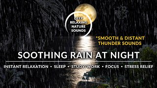 🌙⛈️ RAINY Moon Night + Light THUNDER for Sensitive Sleepers | #RainSounds #SoothingRainSounds #ASMR by Deep Relaxing Nature Sounds 28 views 1 year ago 3 hours