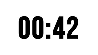 42 Second Timer Without Music, Simple Countdown With Alarm At The End Wealth