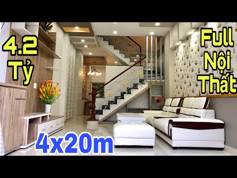 Video Bán nhà quận 12 TPHCM | Nhà đẹp 4x20m full nội thất... - YouTube