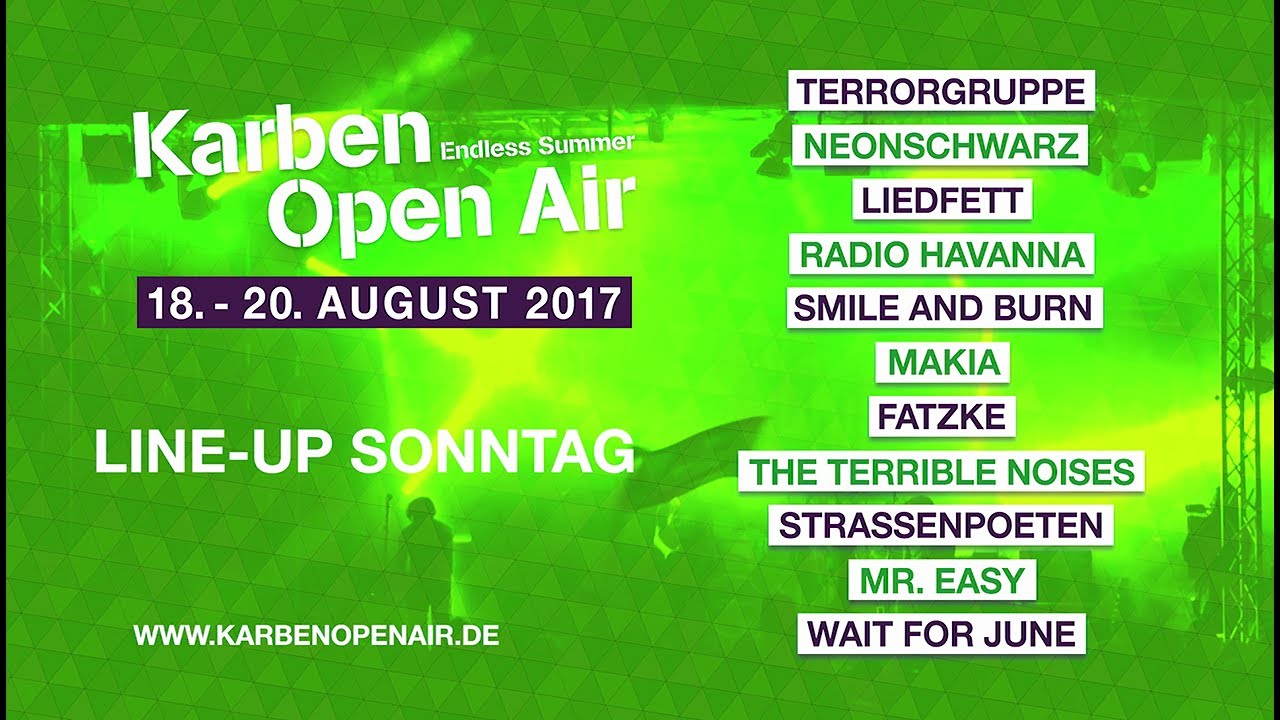 Karben Open Air 2017 // Line-up Sonntag