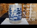 Summer 2023 auction of american stoneware  redware gallery tour