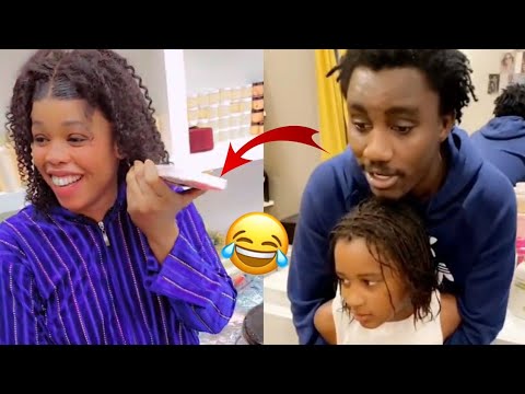 Mame Ndiaye Savons au téléphone avec la fille de Wally Seck Ndella, à mourir de rire….
