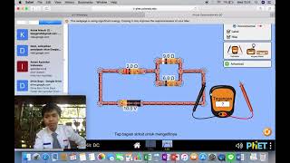 Praktikum Virtual Listrik Dinamis Arus Searah ( Virtual Lab Phet )