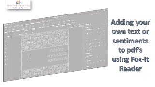 Printing your personal sentiments directly on pdf - Using Fox-It Reader