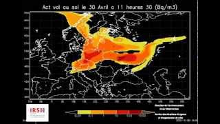 Spread Caesium-137 directly after the Chernobyl disaster