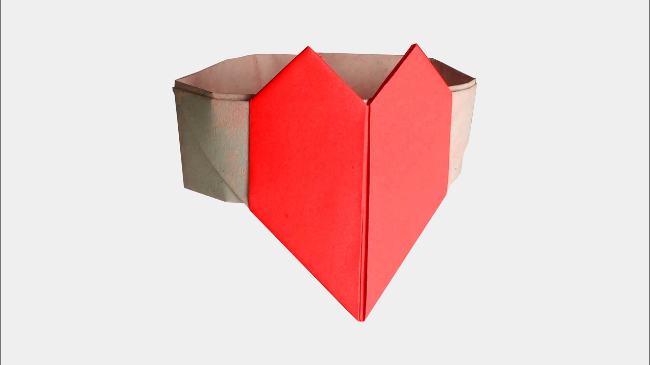 How To Make An Origami Love Bracelet Heart Shaped