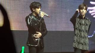 170125 Turbulence in Chicago Got7 - Jinyoung ending talk