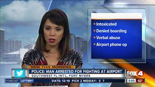 Police: Man arrested for public intoxication at the airport