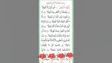تلاوةالقران الكريم سورة المزمل #بصوت #حافظ #عمران #احمد #رشادي #اكسبلور #احترم_القرآن