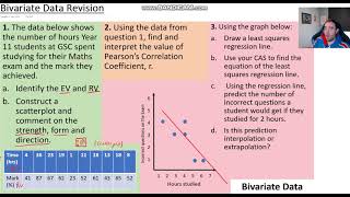 Generl maths Bivariate Data revision