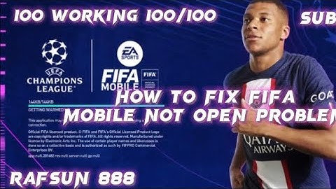 How to fix fifa mobile not open problem | Rafsun888