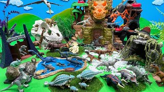 DIY Dinosaur Small World With Triceratops Castle 쥬라기월드 공룡 월드