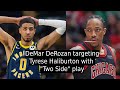 How the bulls beat the pacers down the stretch with the two side play