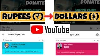 Изменить валюту суперчата | Конвертация валюты суперчата YouTube | изменить платежный аккаунт YouTube