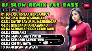 DJ SLOW REMIX FULL BASS 2024 🎧 DJ GAYUNG TAK BERSAMBUT | DJ JIKA HANYA GURAUAN | FULL ALBUM 🎵