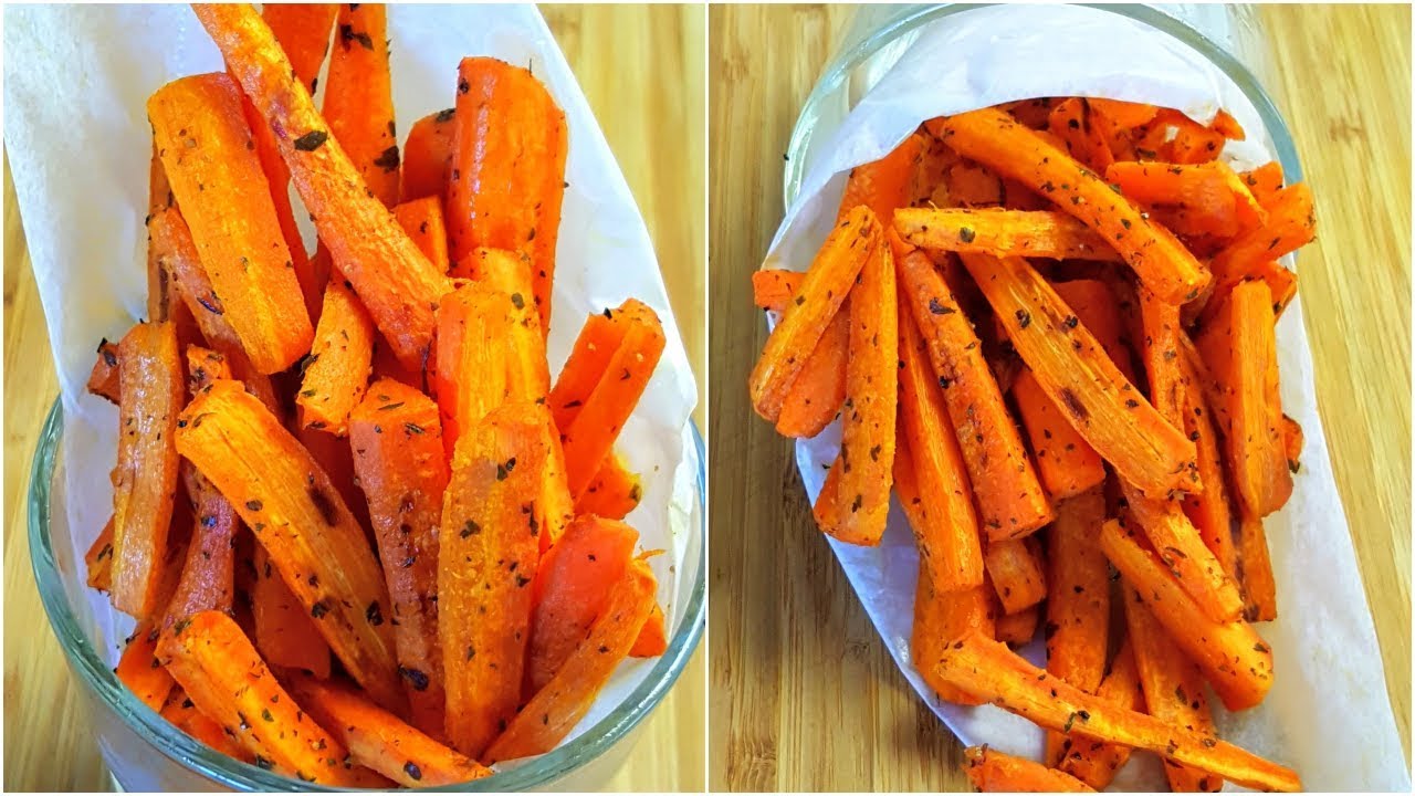 Carrot Fries Recipe Crispy Carrot Fries low carbs recipe YouTube
