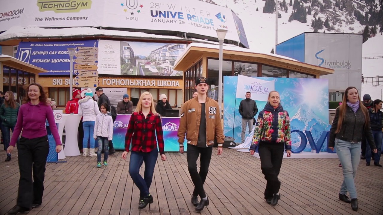 Rival Irish Dance Studio Flashmob 22/03/17 Shymbulak Ski Resort