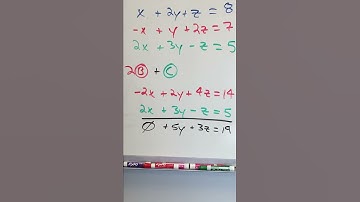 (1/2) How to solve systems of linear equations in three variables using the ELIMINATION METHOD