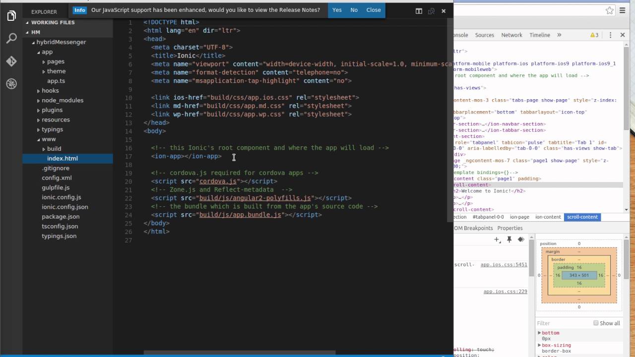 Lab 2.52. Hybrid Messenger. MFP 8.0 + Ionic 2 / Angular 2 with ...