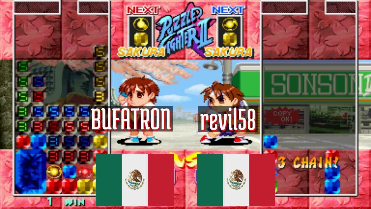 FT5 @spf2t: BUFATRON (MX) vs revil58 (MX) [Super Puzzle Fighter II Turbo spf2 Fightcade] Mar 15
