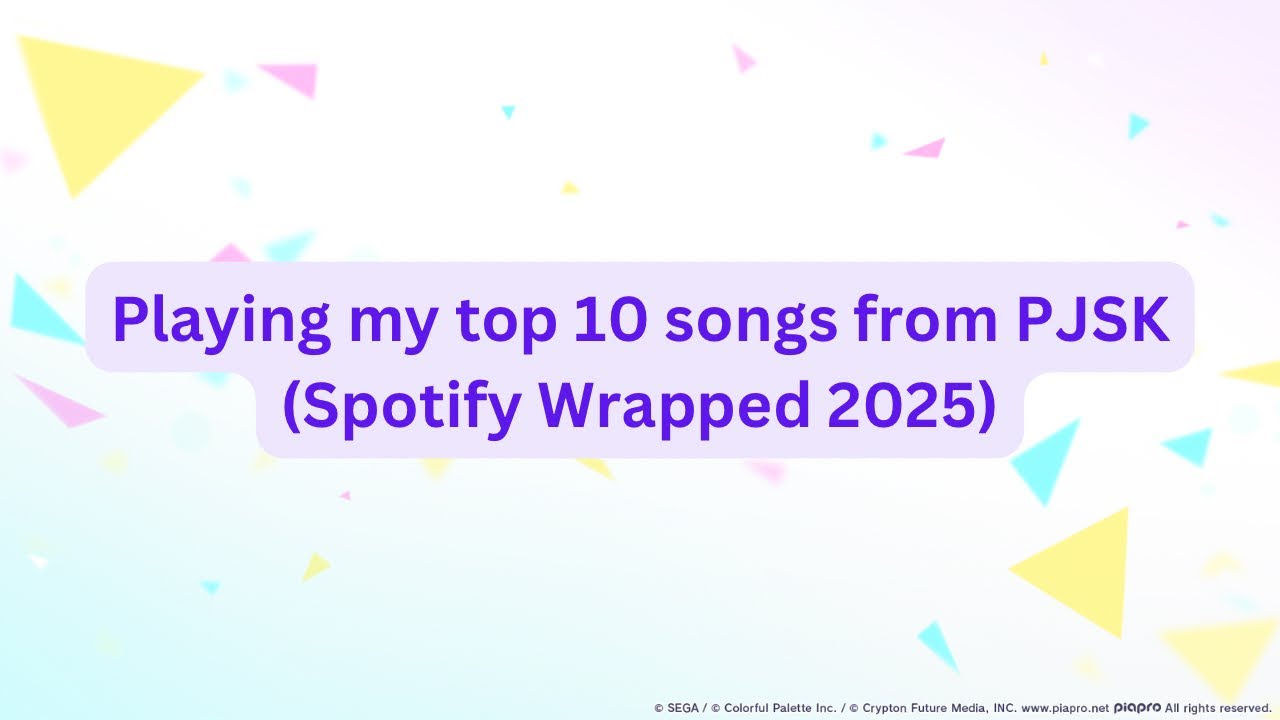 Playing my top 10 songs from PJSK (Spotify Wrapped 2025) - The Gaming Puppy