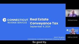 Real Estate Conveyance Tax Webinar - Sept. 4, 2024