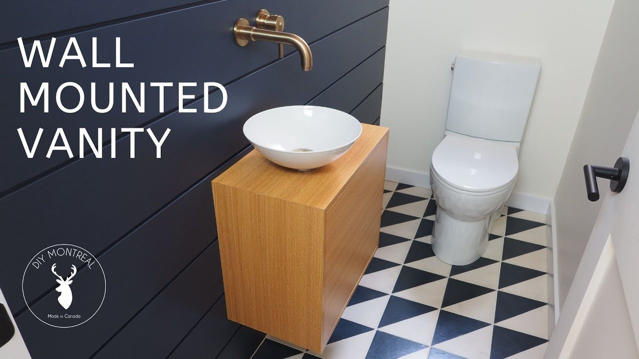 Wall Mounted Vanity How To Build And Install Youtube