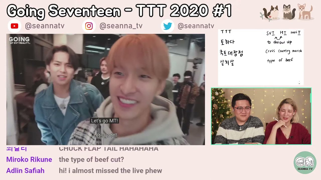 TTT 2020 #1 - Learn Korean with Going Seventeen [Live]
