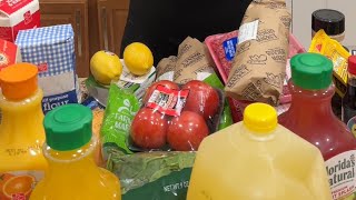 $200 Harris Teeter Grocery Haul 😩🛒🍎🍗🥩🥚#thatmanandthemkids #groceryhaul #momlife