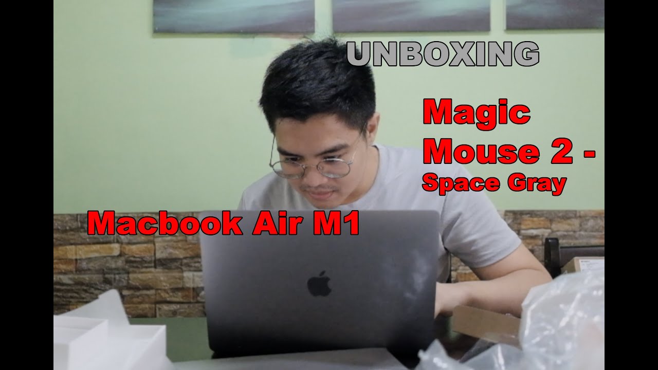 UNBOXING!!!! Macbook Air M1 & Magic Mouse 2 - Space Gray - YouTube