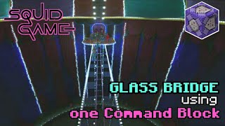 How to make Glass Stepping Stone game in minecraft using command blocks!(PE, Bedrock)