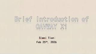 NSS Webinar Series -  Introduction Of The CAVEWAY X1