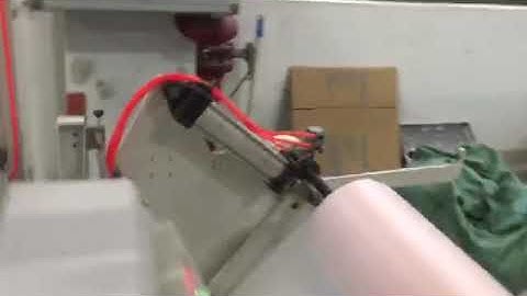 full auto roll change  Ribbon through garbage bag making machine